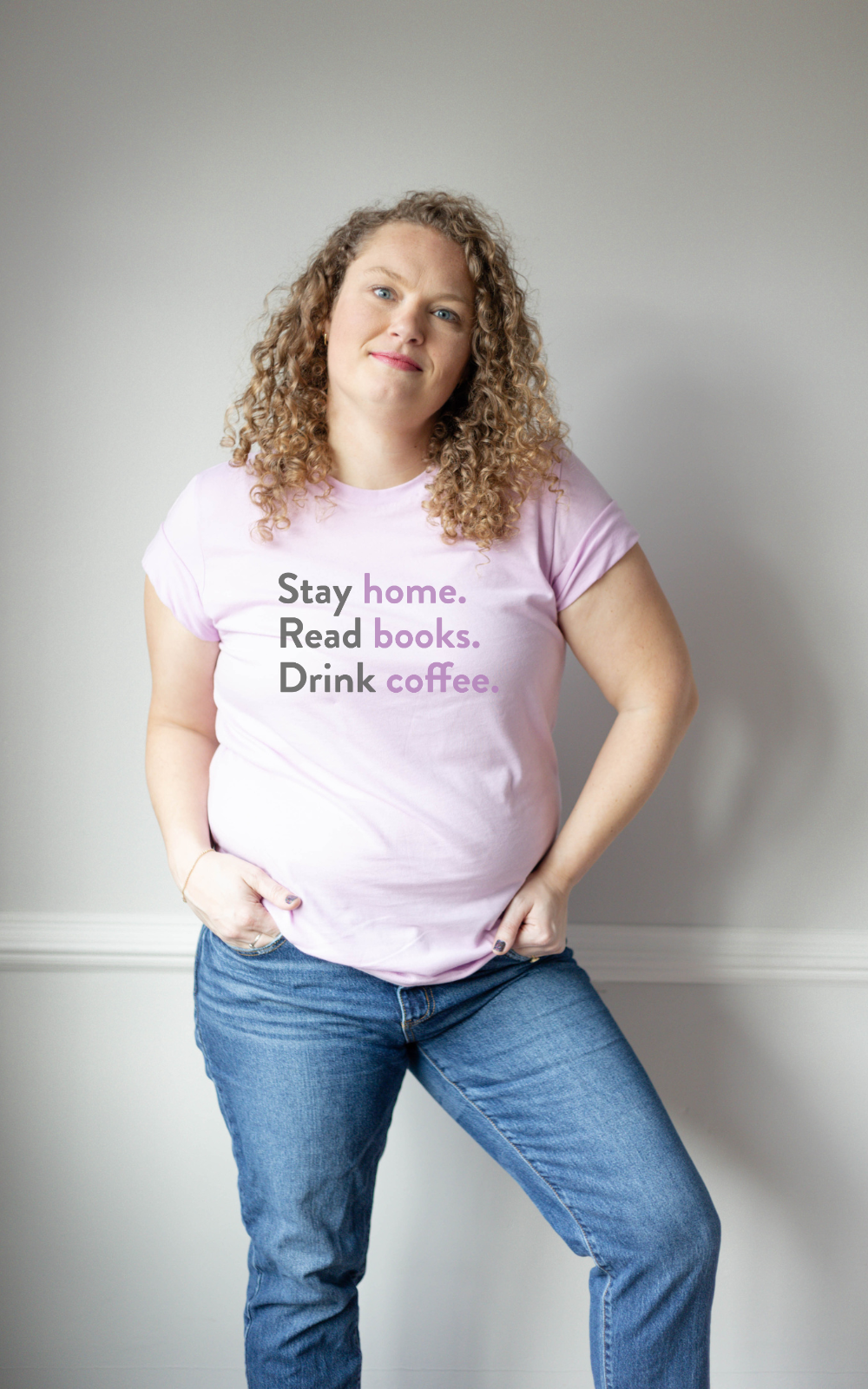 Stay Home. Read Books. Drink Coffee Shirt