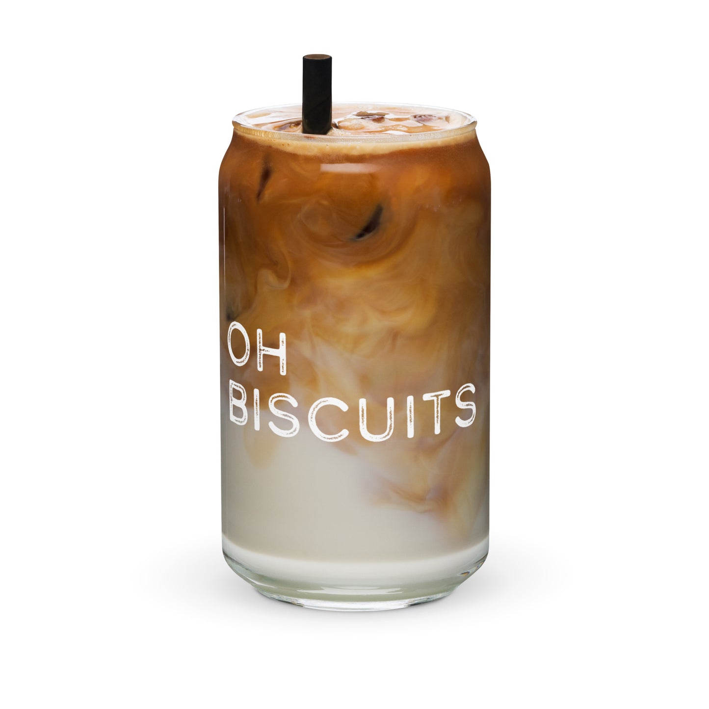 Oh Biscuits Can Glass