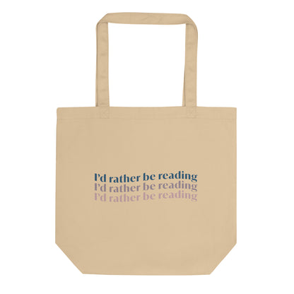 I'd Rather Be Reading Cotton Tote Bag