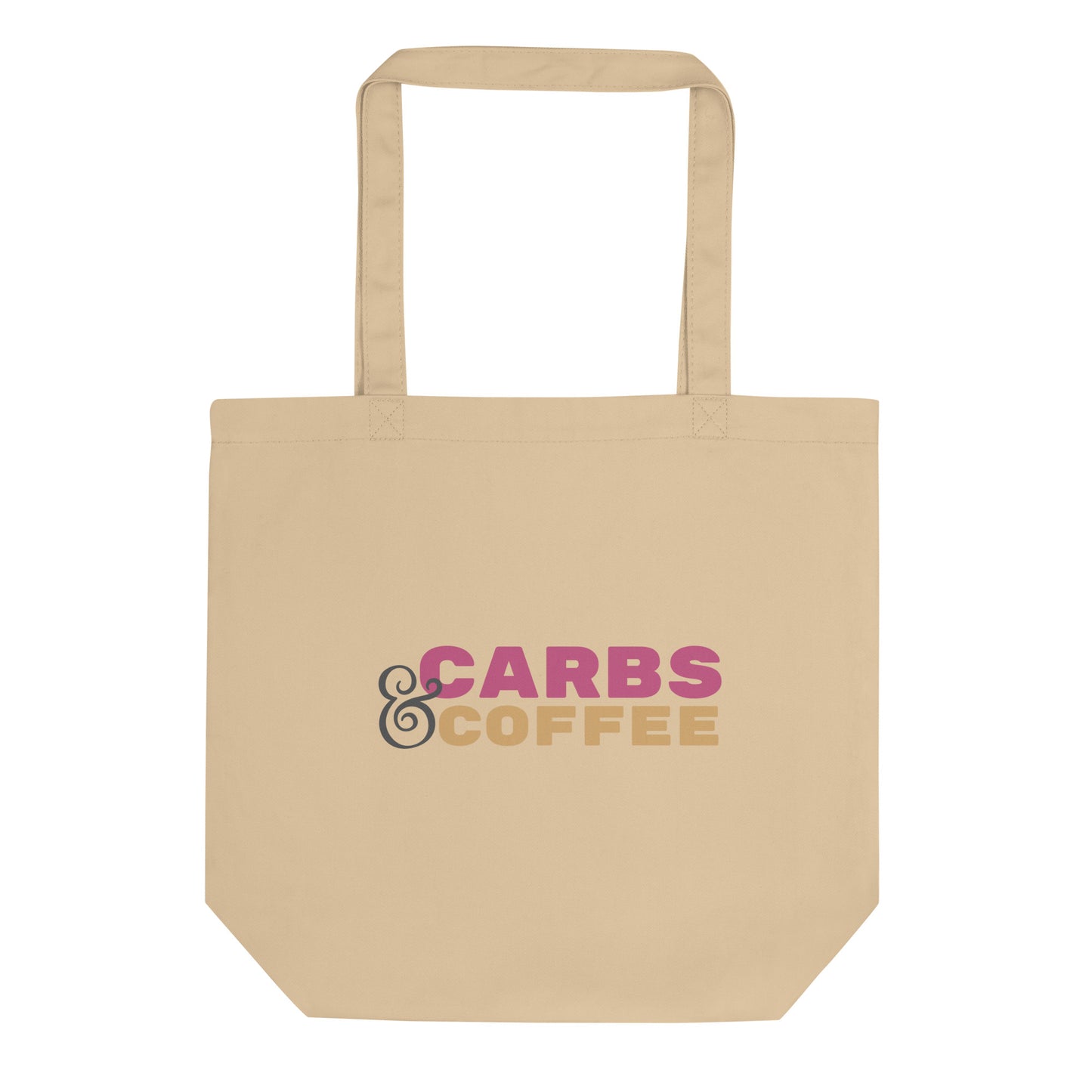 Carbs & Coffee Cotton Tote Bag